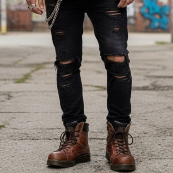 Dr. Martens steel toe work boots men’s size 13 style 16935 DM 315 - Picture 1 of 15